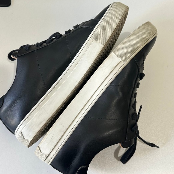 GREATS Black Leather Sneakers Made in Italy Lace Up Casual Shoes Womens US 10 - Picture 7 of 9